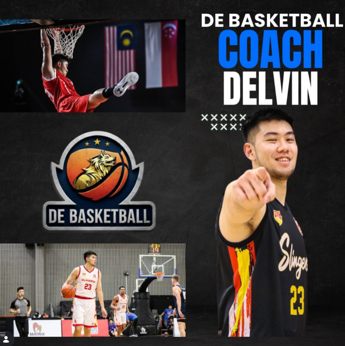 Coach Delvin Goh, founder and head coach of DE Basketball