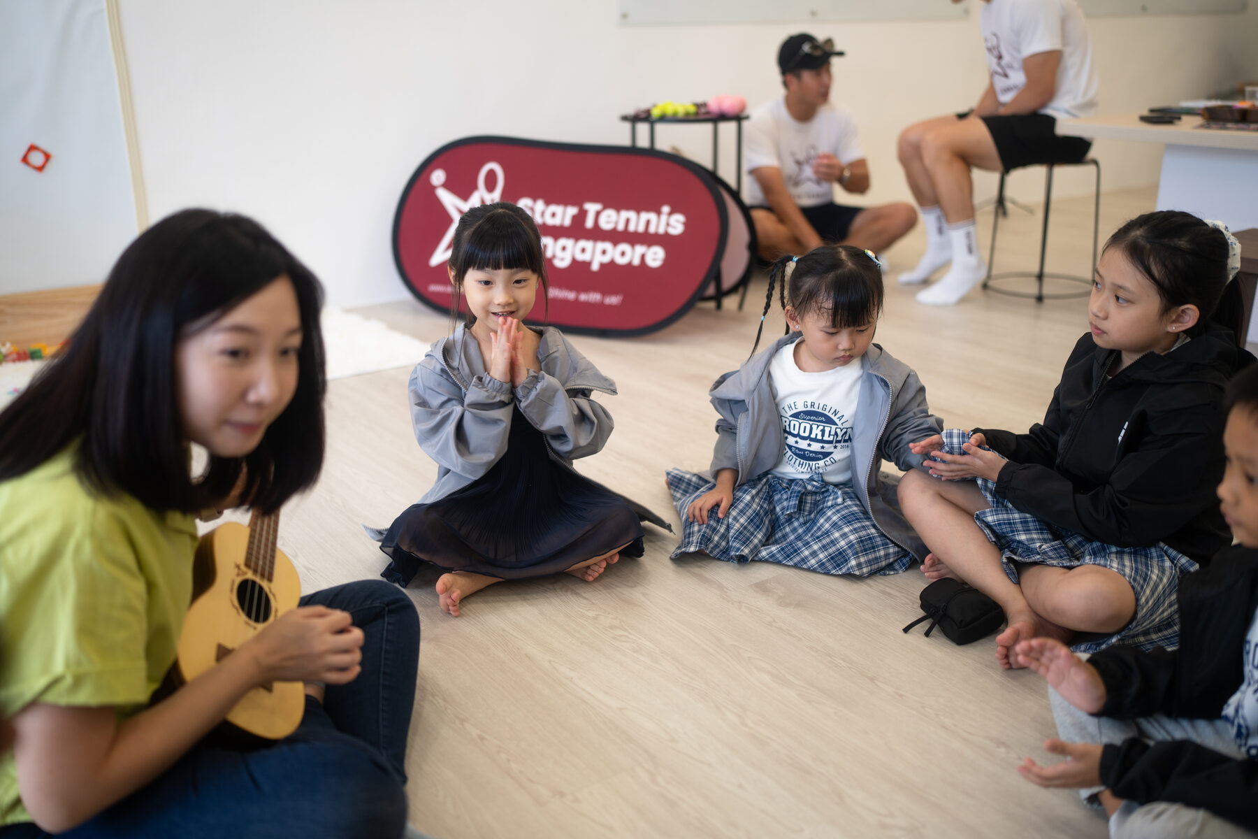 Children taking part in a real ProgressLab music experience